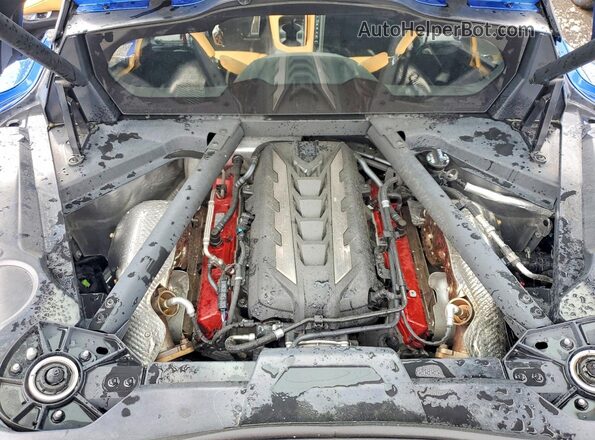 1G1YB2D48P5126652 2023 CHEVROLET CORVETTE Синий Вид задней части салона