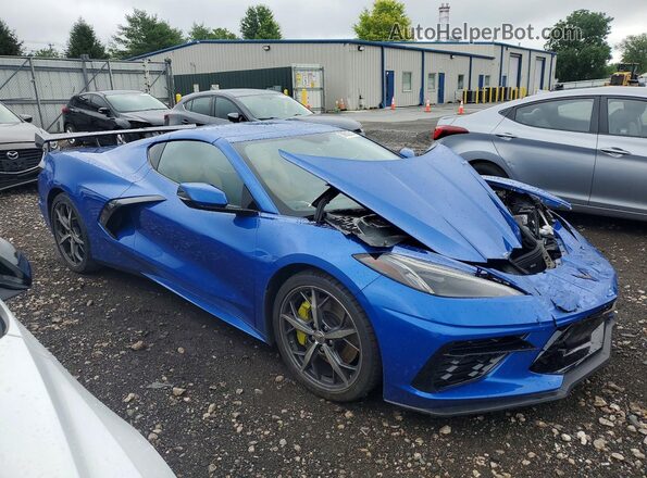 1G1YB2D48P5126652 2023 CHEVROLET CORVETTE Синий Передняя правая четверть