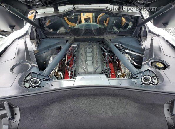 1G1YB2D49M5117101 2021 CHEVROLET CORVETTE White Rear interior view