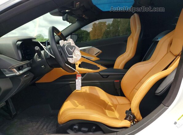 1G1YB2D49M5117101 2021 CHEVROLET CORVETTE White Front interior view