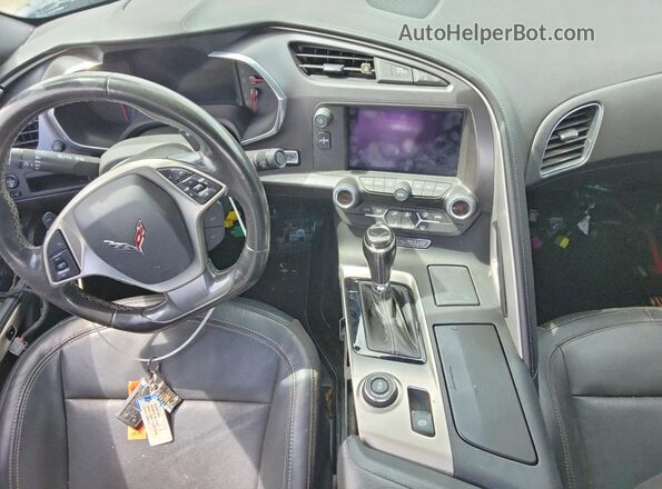 1G1YB2D71J5101108 2018 CHEVROLET CORVETTE Blue Dashboard view