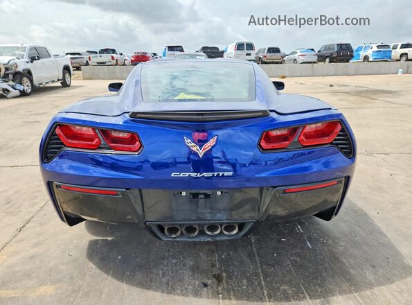 1G1YB2D71J5101108 2018 CHEVROLET CORVETTE Blue Rear view
