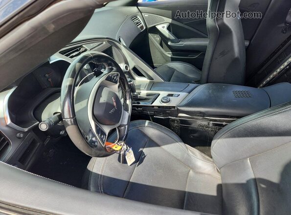 1G1YB2D71J5101108 2018 CHEVROLET CORVETTE Blue Front interior view