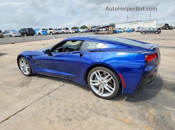 1G1YB2D71J5101108 2018 CHEVROLET CORVETTE Blue Rear left