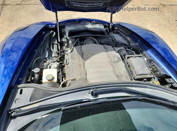 1G1YB2D71J5101108 2018 CHEVROLET CORVETTE Blue Rear interior view