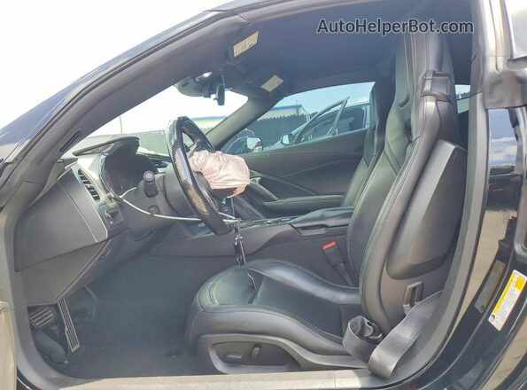 1G1YB2D72K5115505 2019 CHEVROLET CORVETTE Black Widok wnętrza z przodu