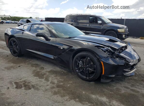 1G1YB2D72K5115505 2019 CHEVROLET CORVETTE Black Przód prawy