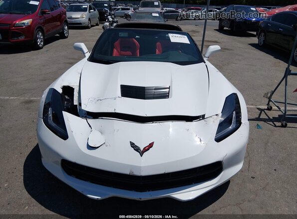 1G1YB2D78K5123897 2019 CHEVROLET CORVETTE White Rear interior view