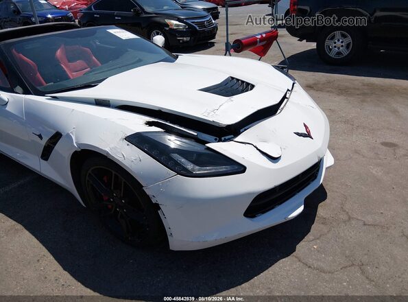 1G1YB2D78K5123897 2019 CHEVROLET CORVETTE White Front view