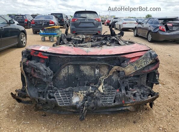 1G1YB3D40M5117512 2021 CHEVROLET CORVETTE Красный Вид сзади