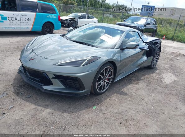 1G1YB3D47R5128045 2024 CHEVROLET CORVETTE Gray Передня ліва чверть