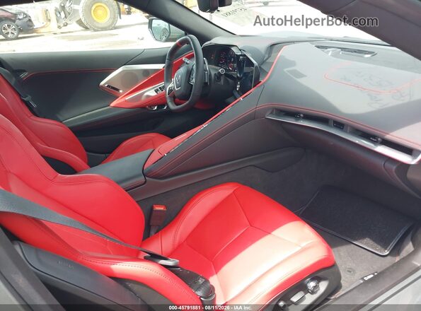 1G1YB3D47R5128045 2024 CHEVROLET CORVETTE Gray Вид салону спереду