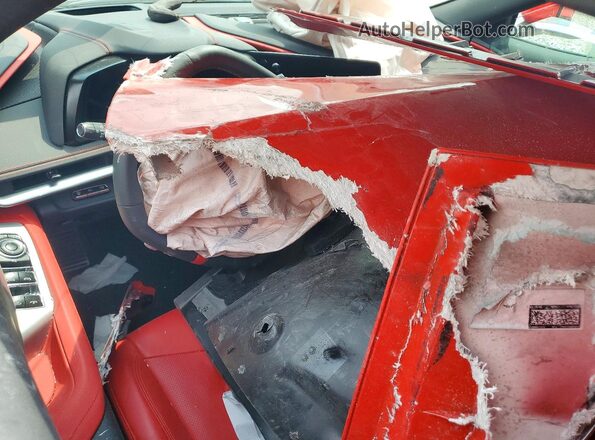 1G1YB3D48R5101985 2024 CHEVROLET CORVETTE Red Widok deski rozdzielczej