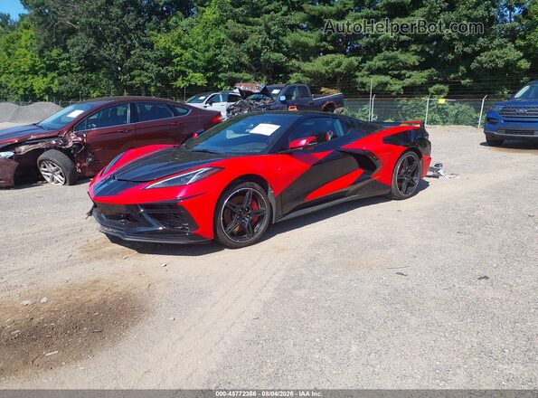 1G1YB3D4XM5109885 2021 CHEVROLET CORVETTE Red Передня ліва чверть