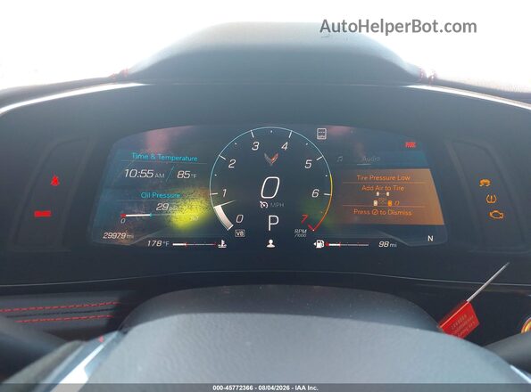 1G1YB3D4XM5109885 2021 CHEVROLET CORVETTE Red Вид задніх сидінь