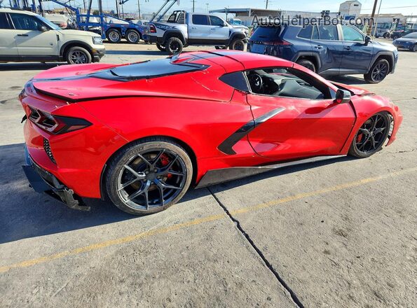 1G1YC2D44M5117083 2021 CHEVROLET CORVETTE Red წინა სალონის ხედი