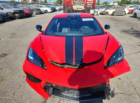 1G1YC2D44M5117083 2021 CHEVROLET CORVETTE Red უკანა სალონის ხედი