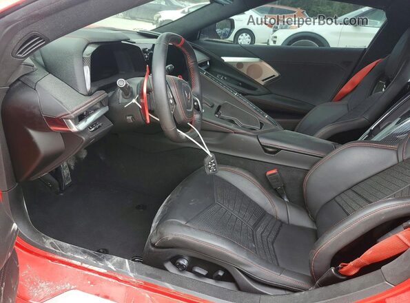 1G1YC2D46N5114624 2022 CHEVROLET CORVETTE Красный Вид салона спереди