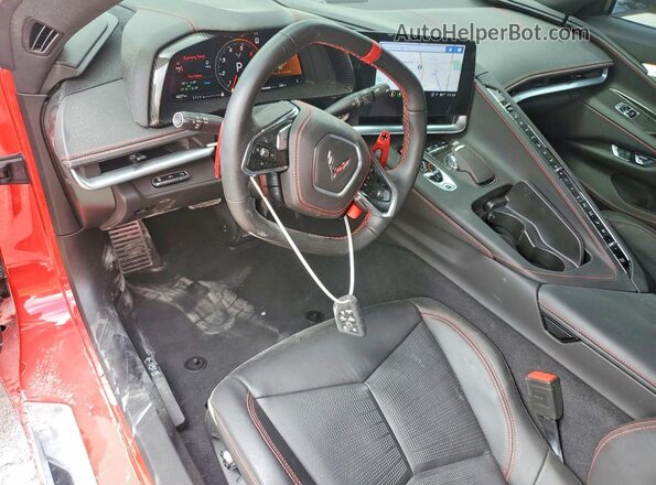 1G1YC2D46N5114624 2022 CHEVROLET CORVETTE Красный Вид панели приборов
