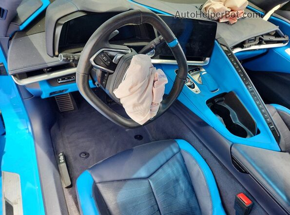 1G1YC2D47P5111797 2023 CHEVROLET CORVETTE Blue Вид панелі приладів
