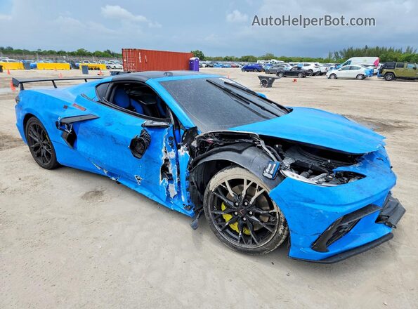 1G1YC2D47P5111797 2023 CHEVROLET CORVETTE Blue Передня права чверть
