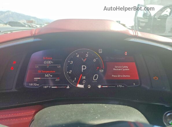 1G1YC2D49N5114777 2022 CHEVROLET CORVETTE Серый Вид щитка приборов