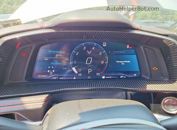 1G1YC3D40M5118527 2021 CHEVROLET CORVETTE Silver Widok zestawu wskaźników