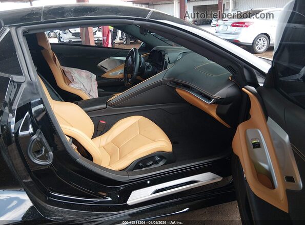 1G1YC3D41P5102180 2023 CHEVROLET CORVETTE Black Вид салону спереду