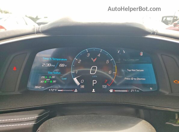 1G1YC3D44S5111254 2025 CHEVROLET CORVETTE Gray Вид щитка приладів