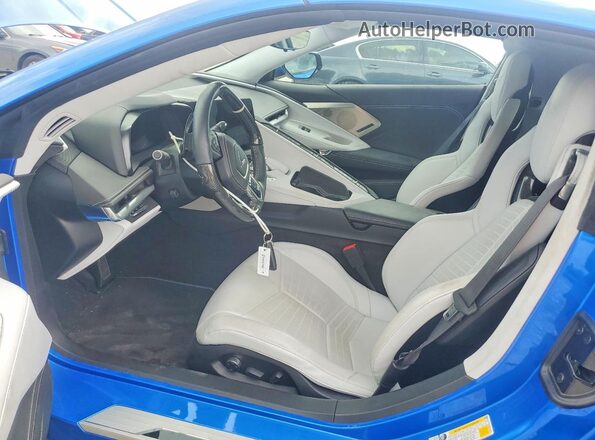 1G1YF2D35R5604556 2024 CHEVROLET CORVETTE Синий Вид салона спереди