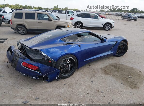 1G1YF2D78K5114282 2019 CHEVROLET CORVETTE Синий Задняя правая четверть