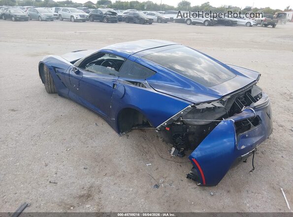 1G1YF2D78K5114282 2019 CHEVROLET CORVETTE Синий Задняя левая четверть