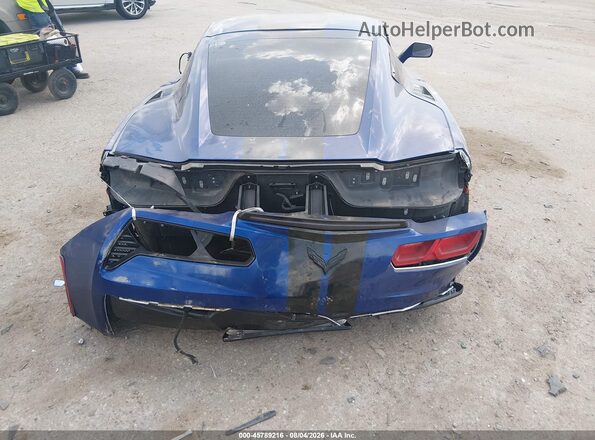 1G1YF2D78K5114282 2019 CHEVROLET CORVETTE Синий Вид спереди