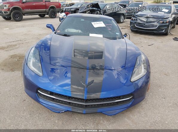 1G1YF2D78K5114282 2019 CHEVROLET CORVETTE Синий Вид щитка приборов