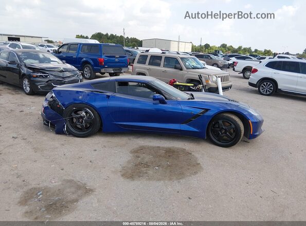 1G1YF2D78K5114282 2019 CHEVROLET CORVETTE Синий Вид задней части салона