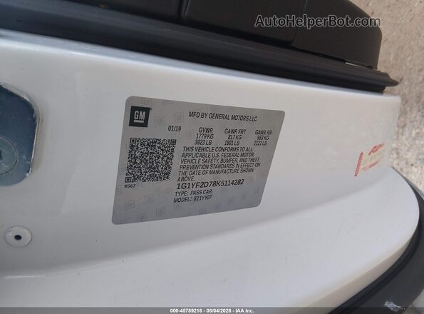 1G1YF2D78K5114282 2019 CHEVROLET CORVETTE Синий Вид подкапотного пространства