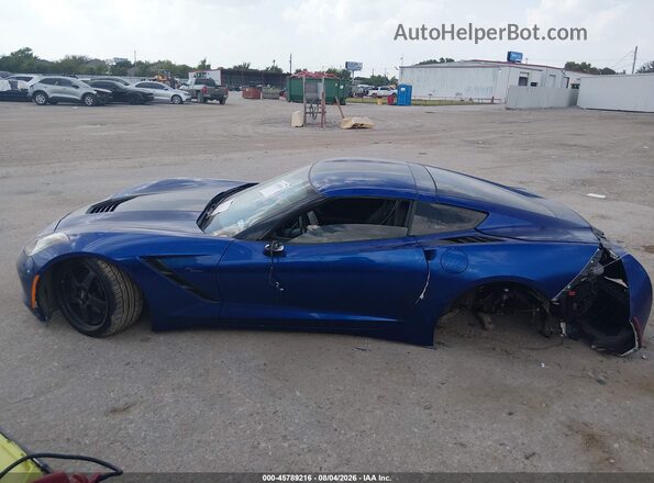 1G1YF2D78K5114282 2019 CHEVROLET CORVETTE Синий Панорамный вид салона 360°