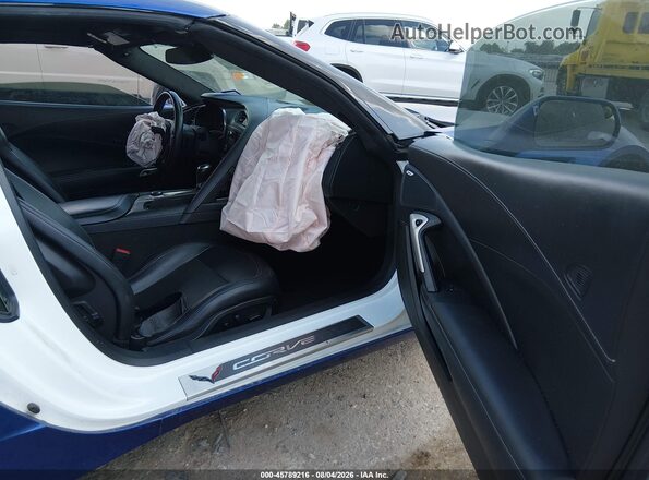 1G1YF2D78K5114282 2019 CHEVROLET CORVETTE Синий Вид салона спереди