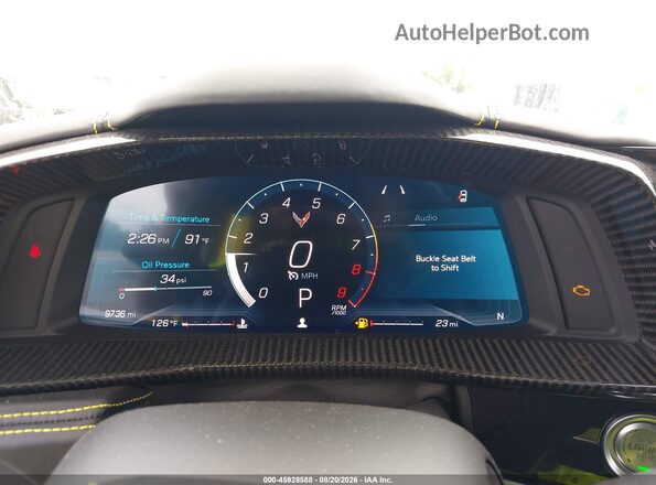 1G1YF3D30S5605156 2025 CHEVROLET CORVETTE Yellow Вид задніх сидінь