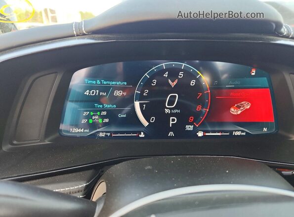 1G1YF3D33R5601175 2024 CHEVROLET CORVETTE White Widok zestawu wskaźników