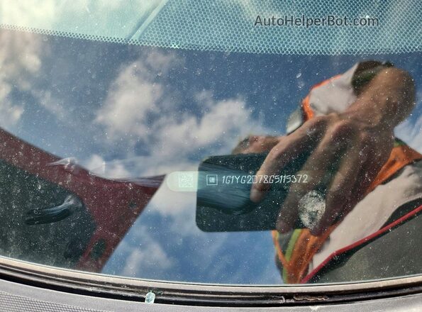 1G1YG2D78G5115372 2016 CHEVROLET CORVETTE Red Engine compartment view