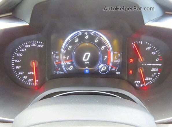 1G1YK3D76H5116008 2017 CHEVROLET CORVETTE White ხელსაწყოთა პანელის ხედი