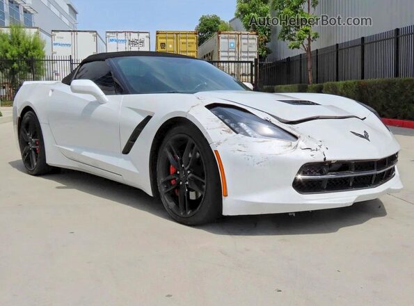 1G1YK3D76H5116008 2017 CHEVROLET CORVETTE White უკანა მარცხენა