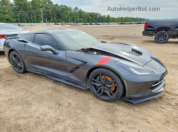1G1YM2D73H5101468 2017 CHEVROLET CORVETTE Серый Передняя правая четверть