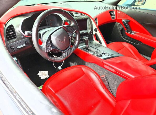 1G1YM2D73H5101468 2017 CHEVROLET CORVETTE Серый Вид панели приборов