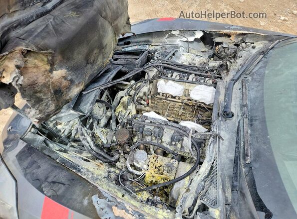 1G1YM2D73H5101468 2017 CHEVROLET CORVETTE Серый Вид задней части салона