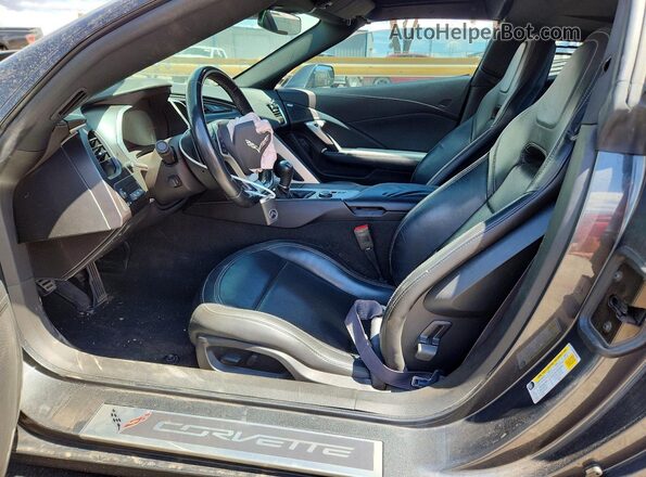 1G1YN2D60H5602094 2017 CHEVROLET CORVETTE Charcoal Widok wnętrza z przodu