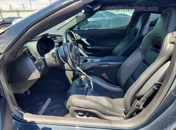 1G1YP2D60K5604249 2019 CHEVROLET CORVETTE Gray Вид салону спереду