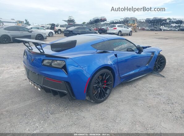 1G1YS2D62K5603604 2019 CHEVROLET CORVETTE Синий Задняя правая четверть