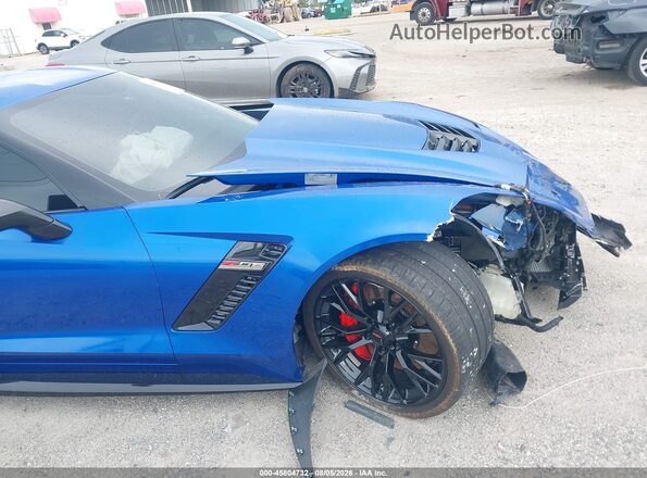 1G1YS2D62K5603604 2019 CHEVROLET CORVETTE Синий 